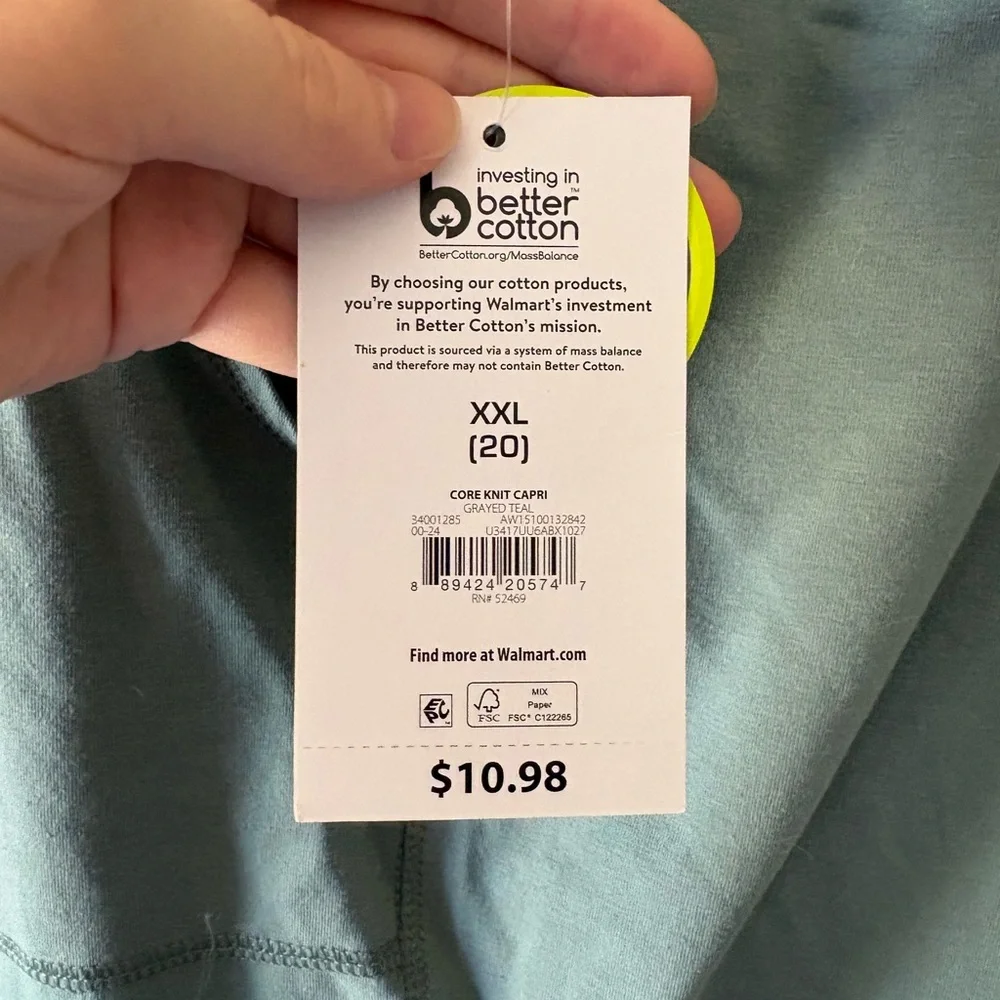 Athleisure Drawstring Capri Pants in Sage Green - Picture 2 of 5